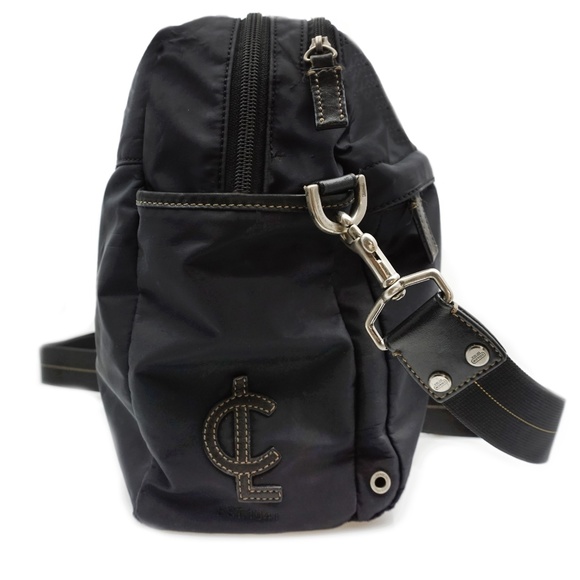 COACH LEATHERWARE CL Black Soft Nylon Duffle Bag M04 M-6464 - Picture 2 of 13